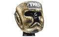 Боксерский шлем Top King Gold / Black Snake Edition Head Guard L
