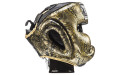 Боксерский шлем Top King Gold / Black Snake Edition Head Guard L