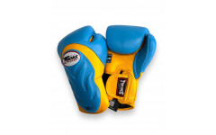 Боксерские ператки Twins Special BGVL6 yellow light blue 14 oz