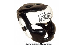 Шлем Fairtex HG13 black white (Full Head) M Шлем Fairtex HG13 black white (Full Head) M