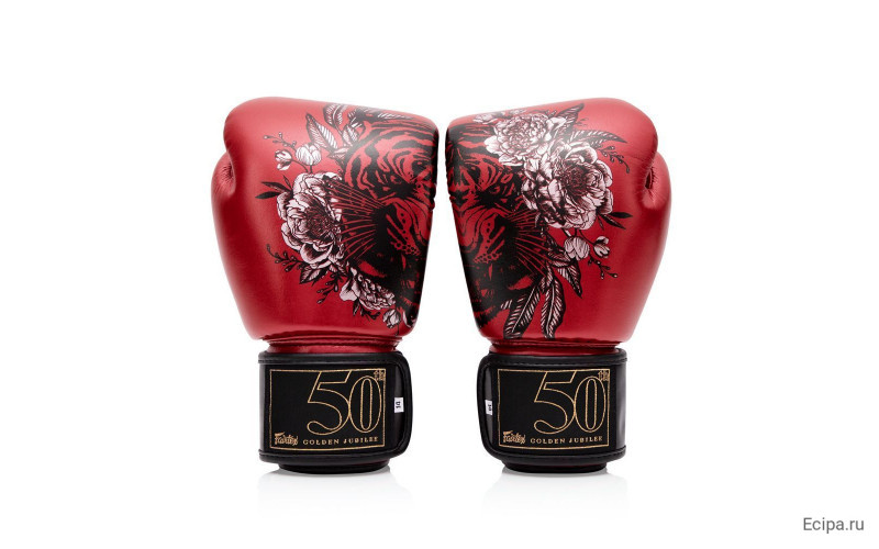 Боксерские премиальные перчатки Fairtex GOLDEN JUBILEE 14 oz