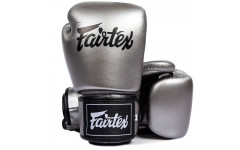 Боксерские перчатки Fairtex BGV1C-PLUS gun metallic 12 oz