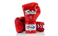 Перчатки боксерские на шнурке Fairtex BGL7 red 14 oz Перчатки боксерские на шнурке Fairtex BGL7 red 14 oz