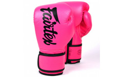 Боксерские перчатки Fairtex BGV14 pink-black 10 oz Боксерские перчатки Fairtex BGV14 pink-black 10 oz