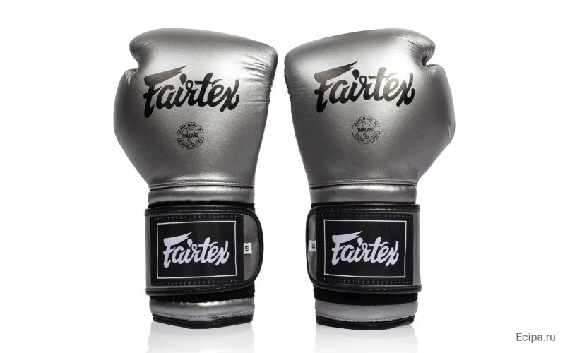 Боксерские перчатки Fairtex BGV9C-PLUS gun metallic 16 oz